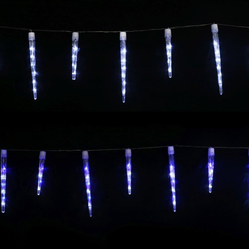 LED Icicle Tube Lights 24-Pack Available in 2 Colors - White V720-XL1341 WHITE