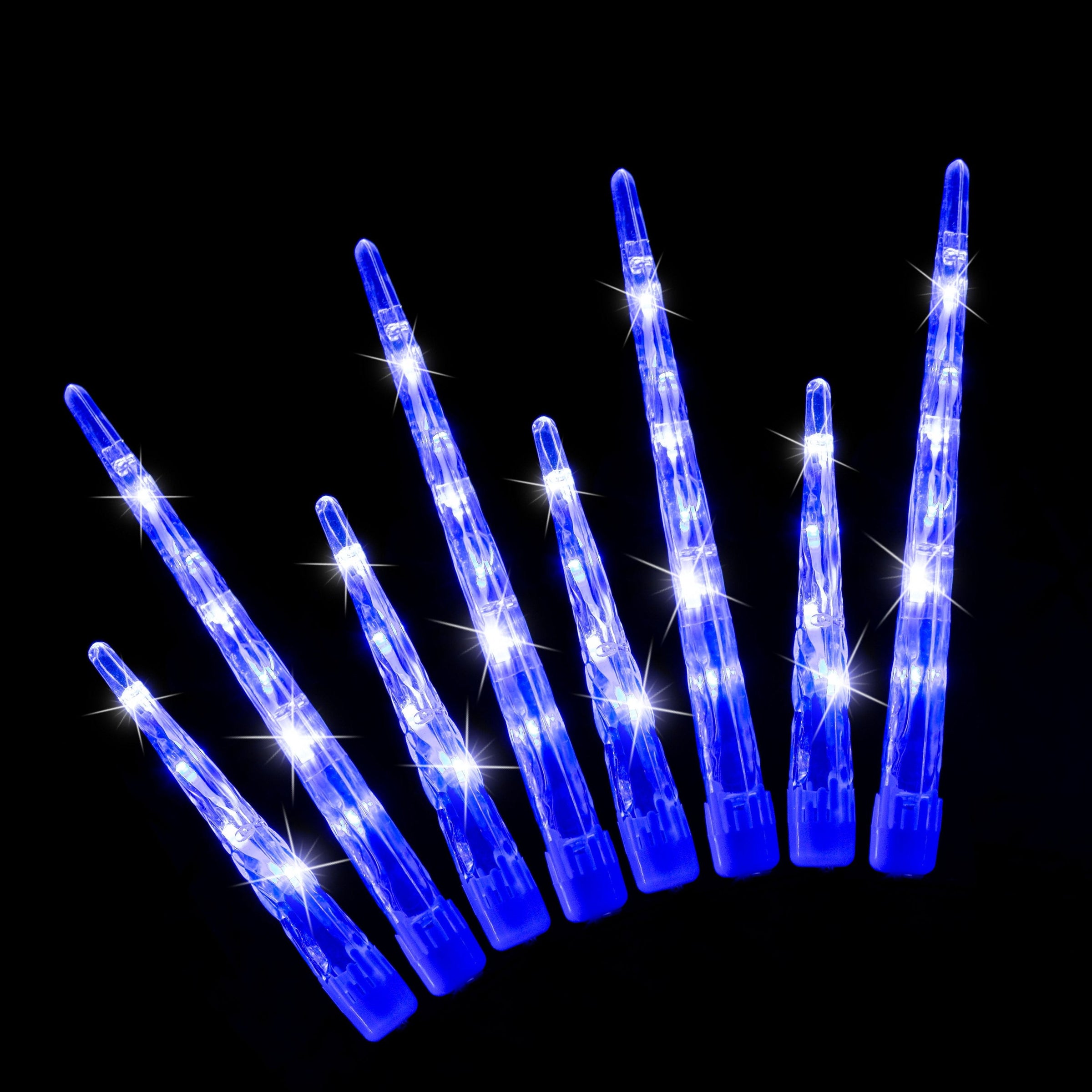 LED Icicle Tube Lights 24-Pack Available in 2 Colors - White V720-XL1341 WHITE