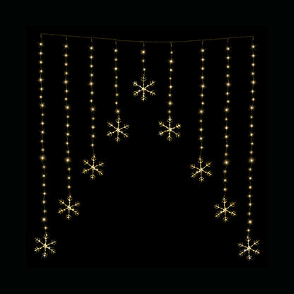 LED Snowflakes Curtain Lights avialable in 2 Colors - Cool White V720-XL1343