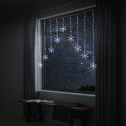 LED Snowflakes Curtain Lights avialable in 2 Colors - Cool White V720-XL1343