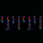 LED Dancing Cluster Icicles 9m Available in 2 Options - Multicolor (6 Colors) V720-XL1353