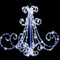 LED Acrylic Chandelier Flashing available in 2 colors - Multicolor V720-XL1367