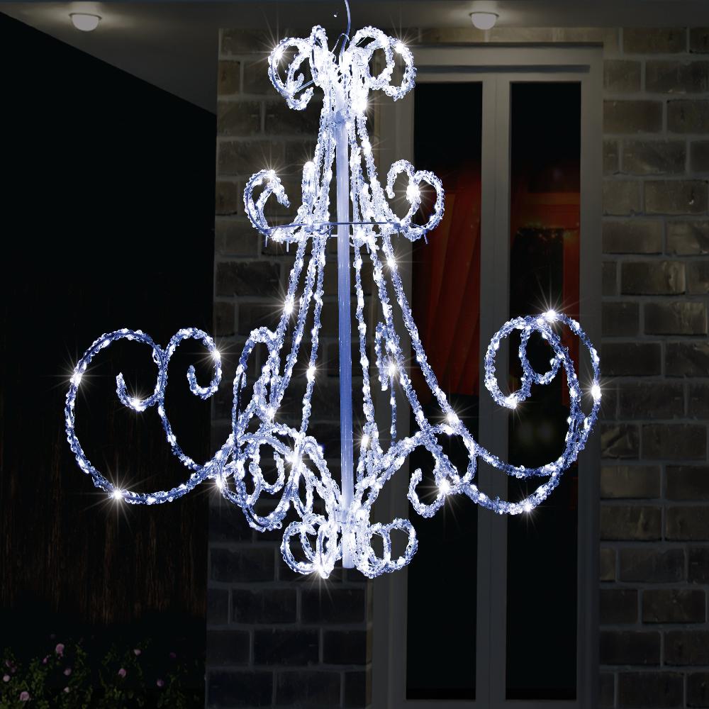 LED Acrylic Chandelier Flashing available in 2 colors - Multicolor V720-XL1367