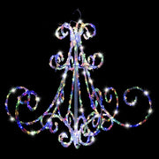 LED Acrylic Chandelier Flashing available in 2 colors - Multicolor V720-XL1367