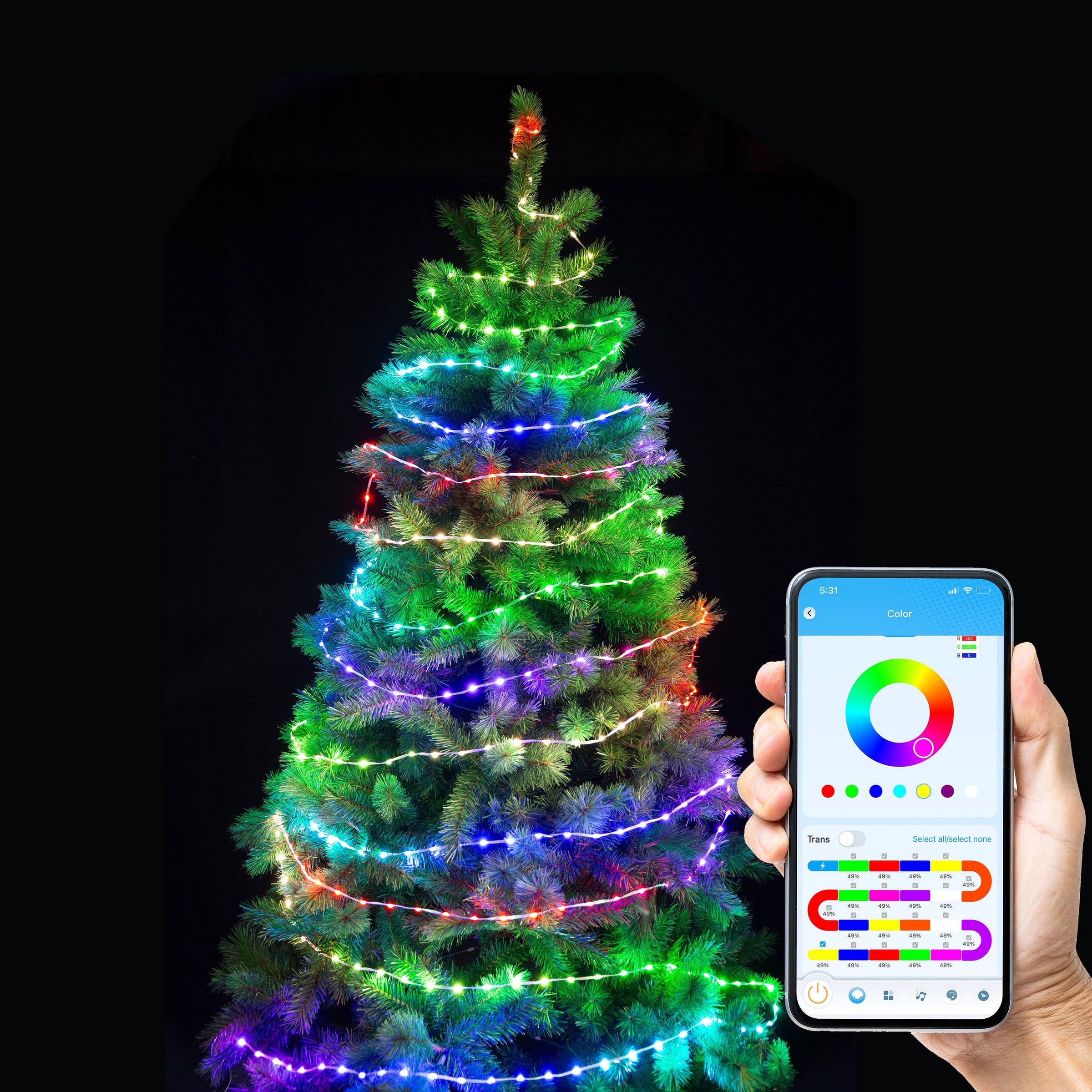 App Controlled Lightshow Fairy Lights LEDs Reel available in 2 Lengths - 29.9 meter V720-XL1398