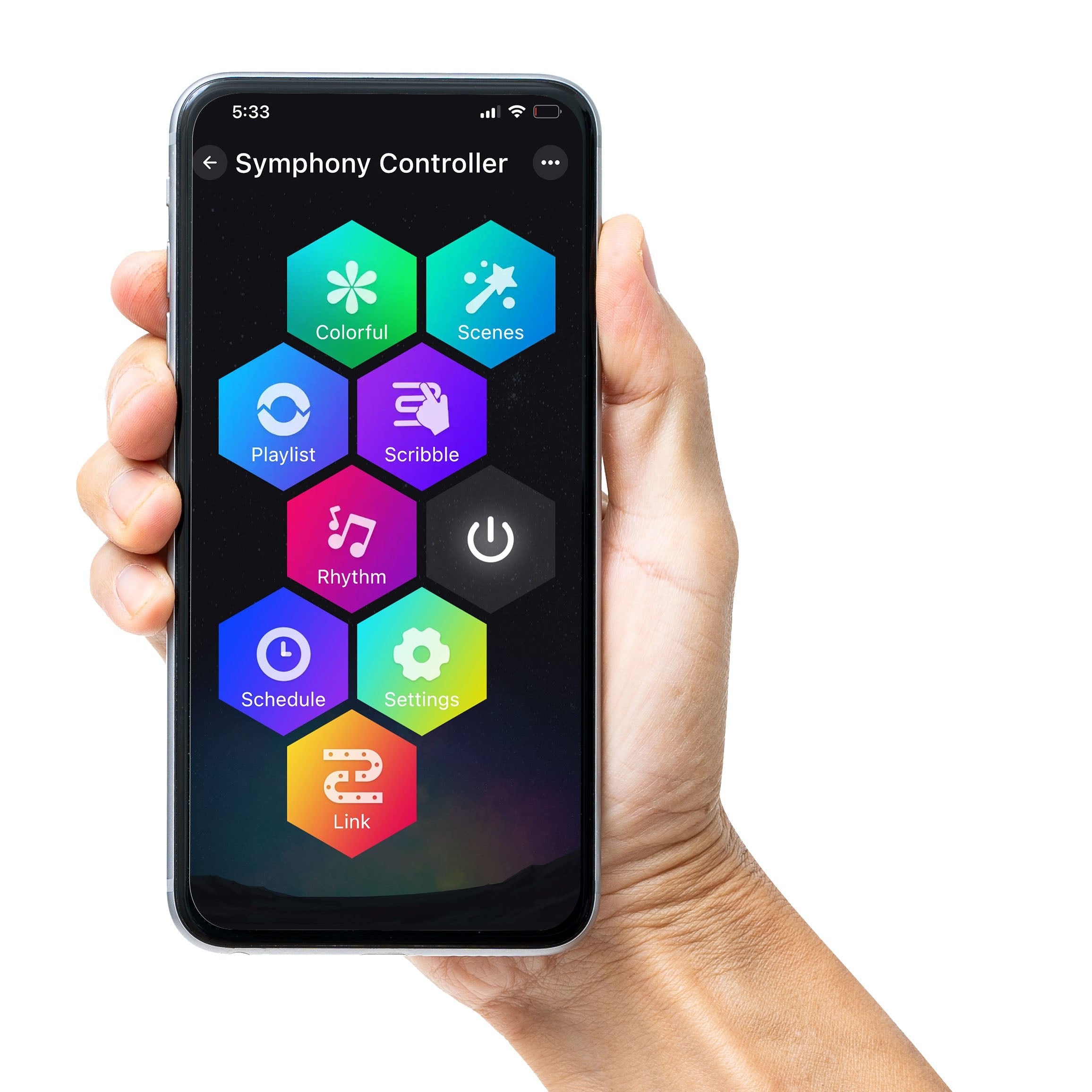 App Controlled LED Lightshow Spinner 60cm V720-XL1401