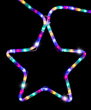 LED Ropelight 5 Stars Chain available in 2 Colors - Multicolor V720-XL1429M