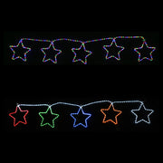 LED Ropelight 5 Stars Chain available in 2 Colors - RGBYW V720-XL1429RGBYW