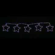 LED Ropelight 5 Stars Chain available in 2 Colors - RGBYW V720-XL1429RGBYW