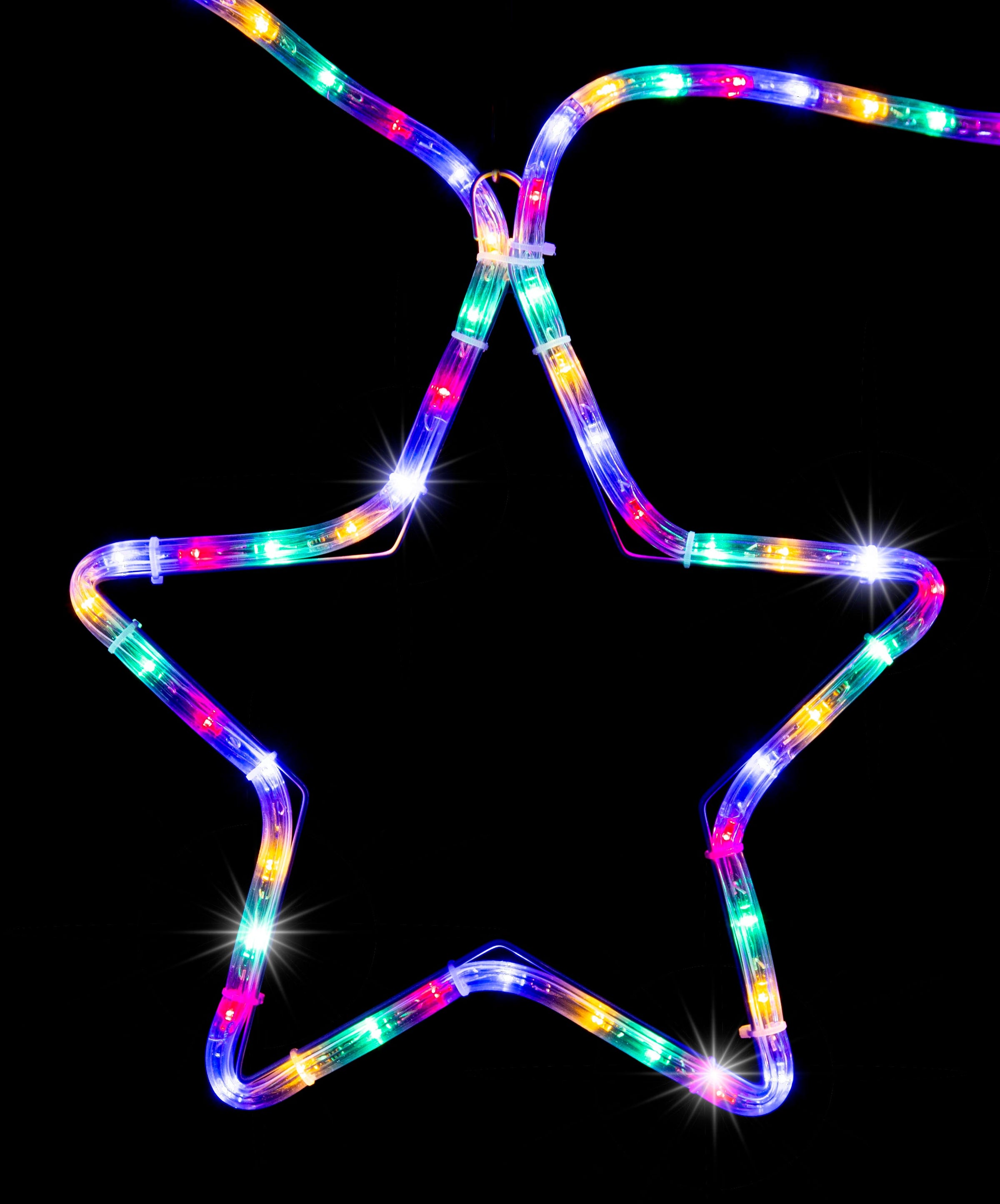 LED Ropelight 5 Stars Chain available in 2 Colors - RGBYW V720-XL1429RGBYW