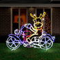 LED Ropelight Motorbike Crew Reindeer V720-XL1436R