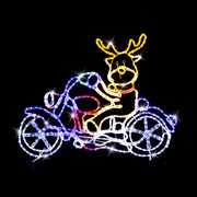 LED Ropelight Motorbike Crew Reindeer V720-XL1436R