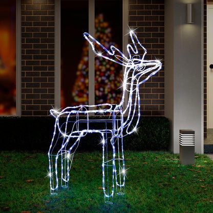 LED Twinkling Standing Reindeer - 110cm available in 2 Colors - Cool White V720-XL1445