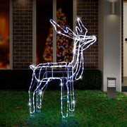 LED Twinkling Standing Reindeer - 110cm available in 2 Colors - Cool White V720-XL1445