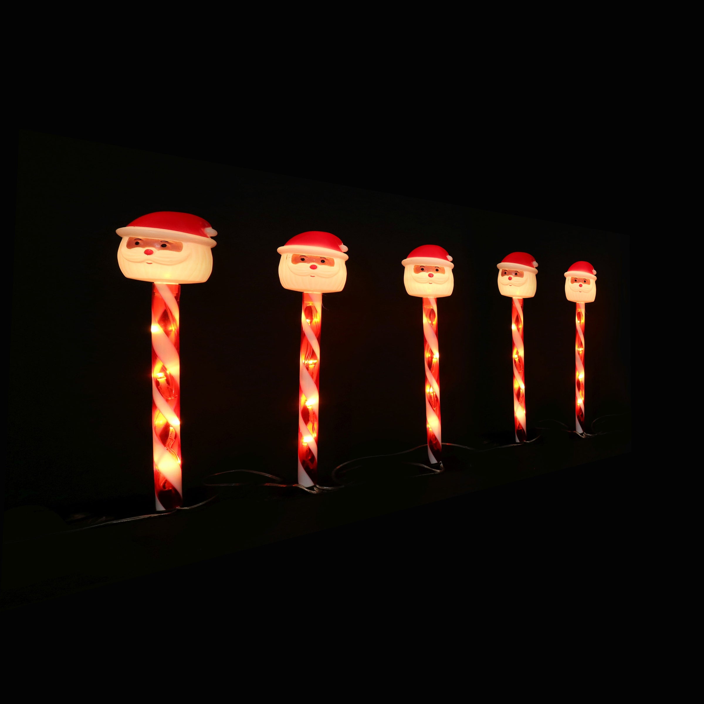 LED Candy Path Lights 5pk Santa or Snowflake - Snowflake V720-XL1466SF