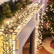 Battery Operated LED Cluster Lights - 200 LEDs, Multicolor or Warm White - Warm White V720-XL1517WW