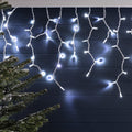 Battery Operated 300 LED Timer Icicle Lights - 11.8m x 48cm, available in 2 Colors - Multicolor V720-XL1521M