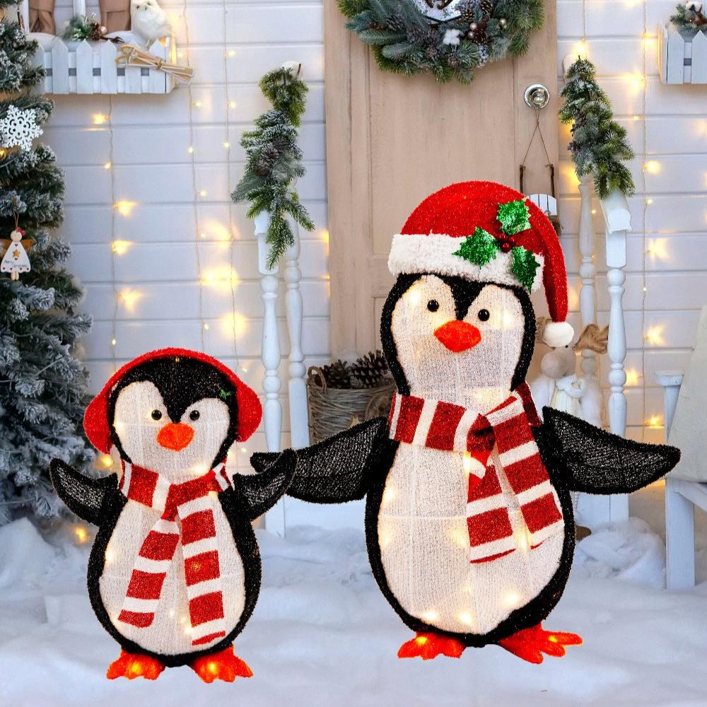 LED Mesh Tinsel 3D Light Up Decoration - 2 Piece Set V720-XL1540