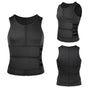 NNEOBA Body Shaper Waist Trainer Sauna Vest XXL Double Belt V728-1005005833407776-BLACK-TWO-BELT-XXL