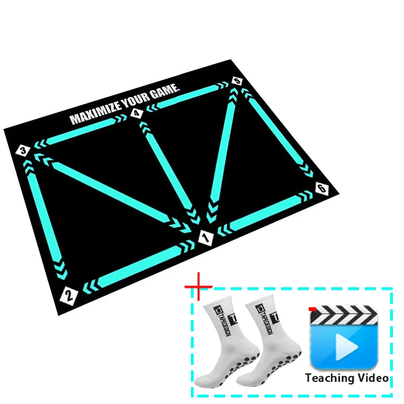 NNEOBA Durable Non-Slip Football Training Mat V728-1005006463233153-MAT-WITH-SOCKS