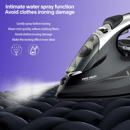 2200W Professional Steam Iron with Ceramic Soleplate V728-1005007422739776-A