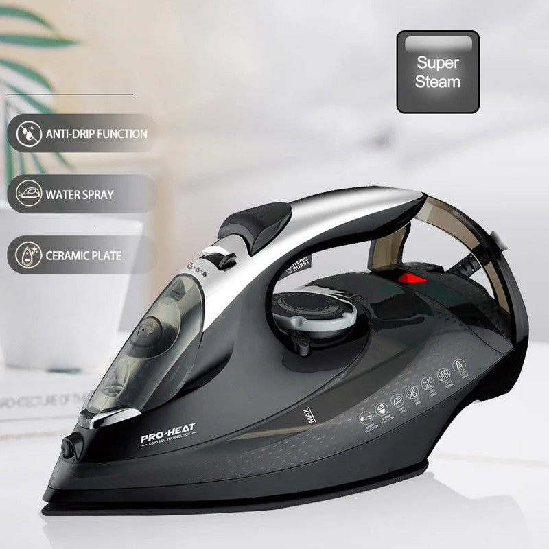2200W Professional Steam Iron with Ceramic Soleplate V728-1005007422739776-A
