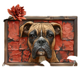 NNEOBA Boxer Dog Aluminum Wall Art - 12x16in Decorative Print V728-1005007473127380-12X16IN