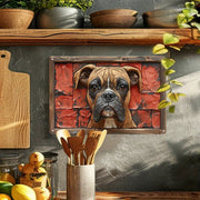 NNEOBA Boxer Dog Aluminum Wall Art - 12x16in Decorative Print V728-1005007473127380-12X16IN