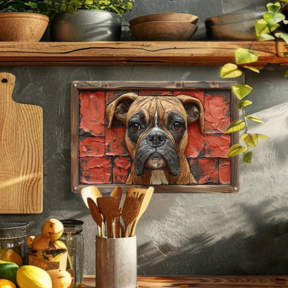 NNEOBA Boxer Dog Aluminum Wall Art - 12x16in Decorative Print V728-1005007473127380-12X16IN