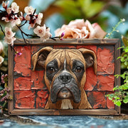 NNEOBA Boxer Dog Aluminum Wall Art - 12x16in Decorative Print V728-1005007473127380-12X16IN