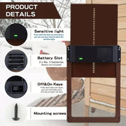 NNETM PCS Automatic Chicken House Coop Door Light-Sensitive Night And Morning Delay Auto Guard Door Opening V728-50712330-COOP-DOOR-CN