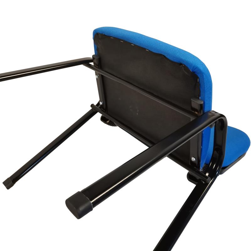 NNECN Stackable Office Conference Visitor and Community Chairs (Set of 7-Blue) V728-AD-0256-BE