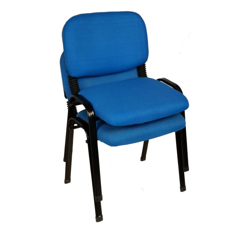 NNECN Stackable Office Conference Visitor and Community Chairs (Set of 7-Blue) V728-AD-0256-BE