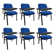NNECN Lecture Chair with Table Top for Classroom Lecture Training Conference (Set of 6-Blue) V728-AD-0256-TP-BE