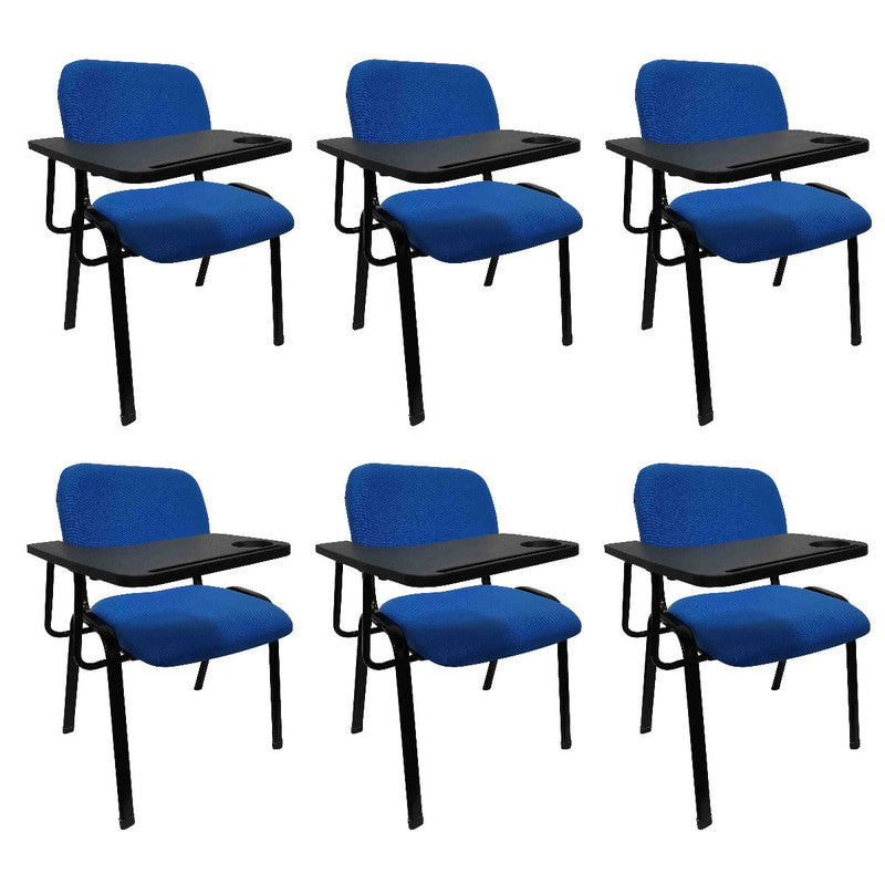 NNECN Lecture Chair with Table Top for Classroom Lecture Training Conference (Set of 6-Blue) V728-AD-0256-TP-BE
