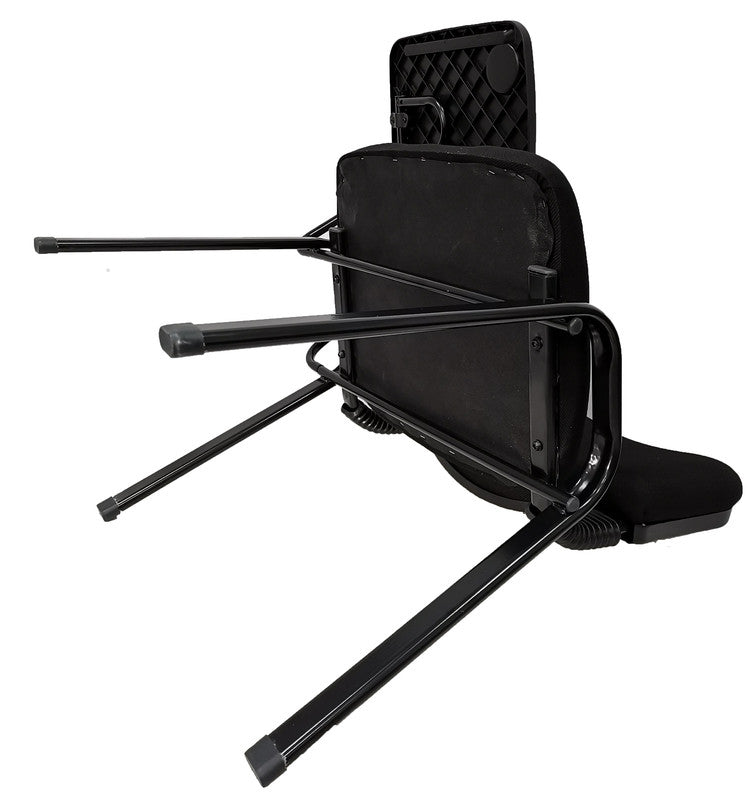 NNECN Lecture Chair with Table Top for Classroom Lecture Training Conference (Set of 6-Black) V728-AD-0256-TP-BK