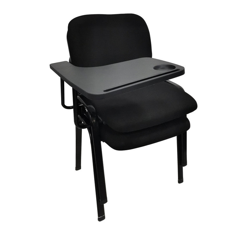 NNECN Lecture Chair with Table Top for Classroom Lecture Training Conference (Set of 6-Black) V728-AD-0256-TP-BK