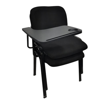 NNECN Lecture Chair with Table Top for Classroom Lecture Training Conference (Set of 6-Black) V728-AD-0256-TP-BK