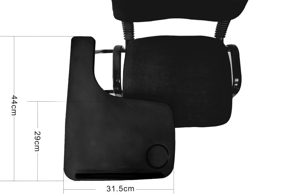 NNECN Lecture Chair with Table Top for Classroom Lecture Training Conference (Set of 6-Black) V728-AD-0256-TP-BK