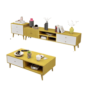 NNECN Modern TV Stand Side table & Coffee Table package for Living Room V728-CN730862