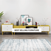 NNECN Modern TV Stand Side table & Coffee Table package for Living Room V728-CN730862