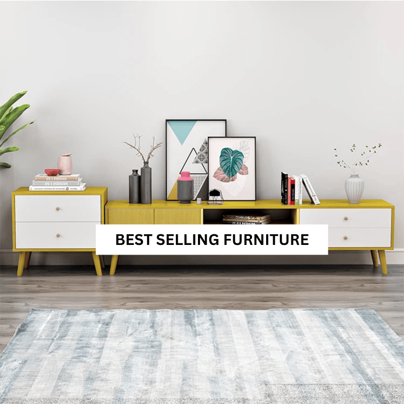 NNECN Modern TV Stand Side table & Coffee Table package for Living Room V728-CN730862