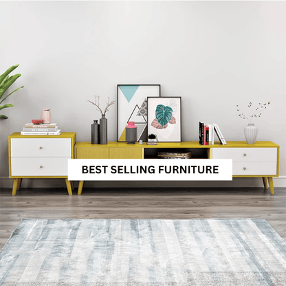 NNECN Modern TV Stand Side table & Coffee Table package for Living Room V728-CN730862