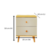 NNECN 5 Layer White Drawer Chest Storage with Bedside Table V728-CN730863