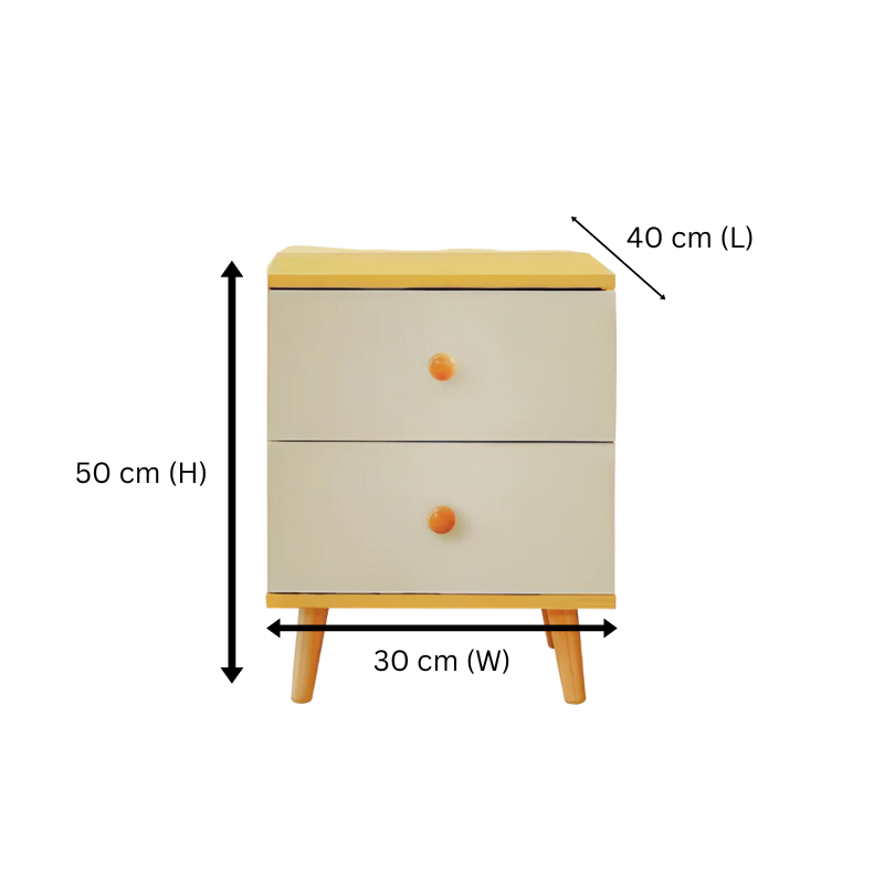 NNECN 5 Layer White Drawer Chest Storage with Bedside Table V728-CN730863