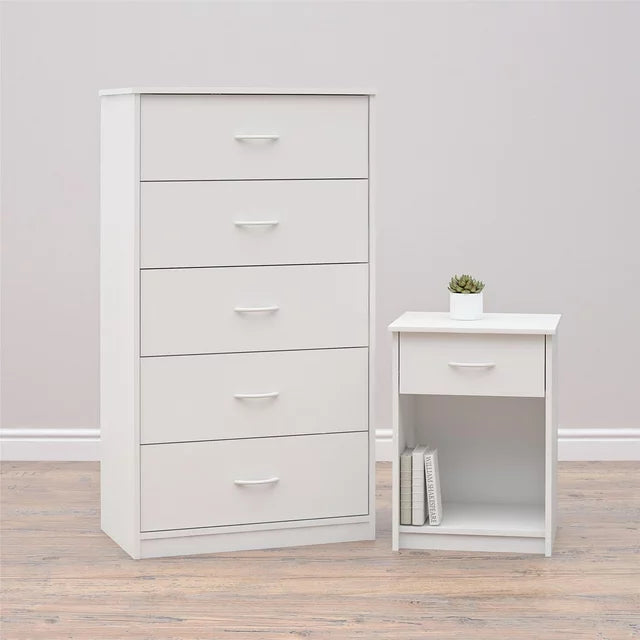 NNECN Classic Elegance: Five-Drawer Chest for Organized Living V728-NNE004-DRAWER-CHESTS