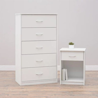 NNECN Classic Elegance: Five-Drawer Chest for Organized Living V728-NNE004-DRAWER-CHESTS