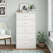NNECN Classic Elegance: Five-Drawer Chest for Organized Living V728-NNE004-DRAWER-CHESTS