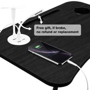 NNECN Laptop Desk Bed Table Tray Folding Breakfast Table Portable Lap Standing Desk Notebook Stand Reading V728-NNE008-LAPTOP-TABLE