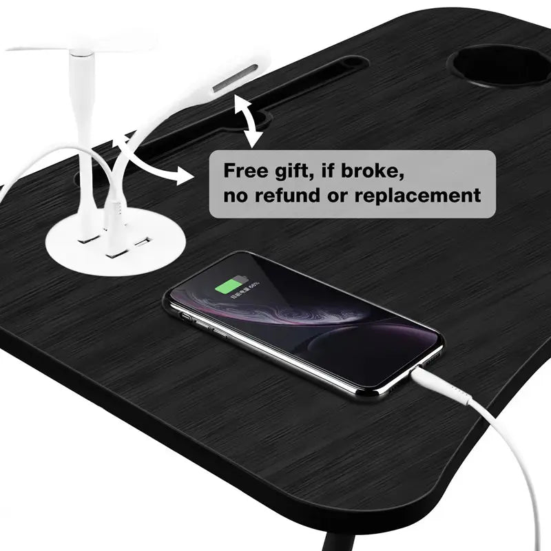 NNECN Laptop Desk Bed Table Tray Folding Breakfast Table Portable Lap Standing Desk Notebook Stand Reading V728-NNE008-LAPTOP-TABLE